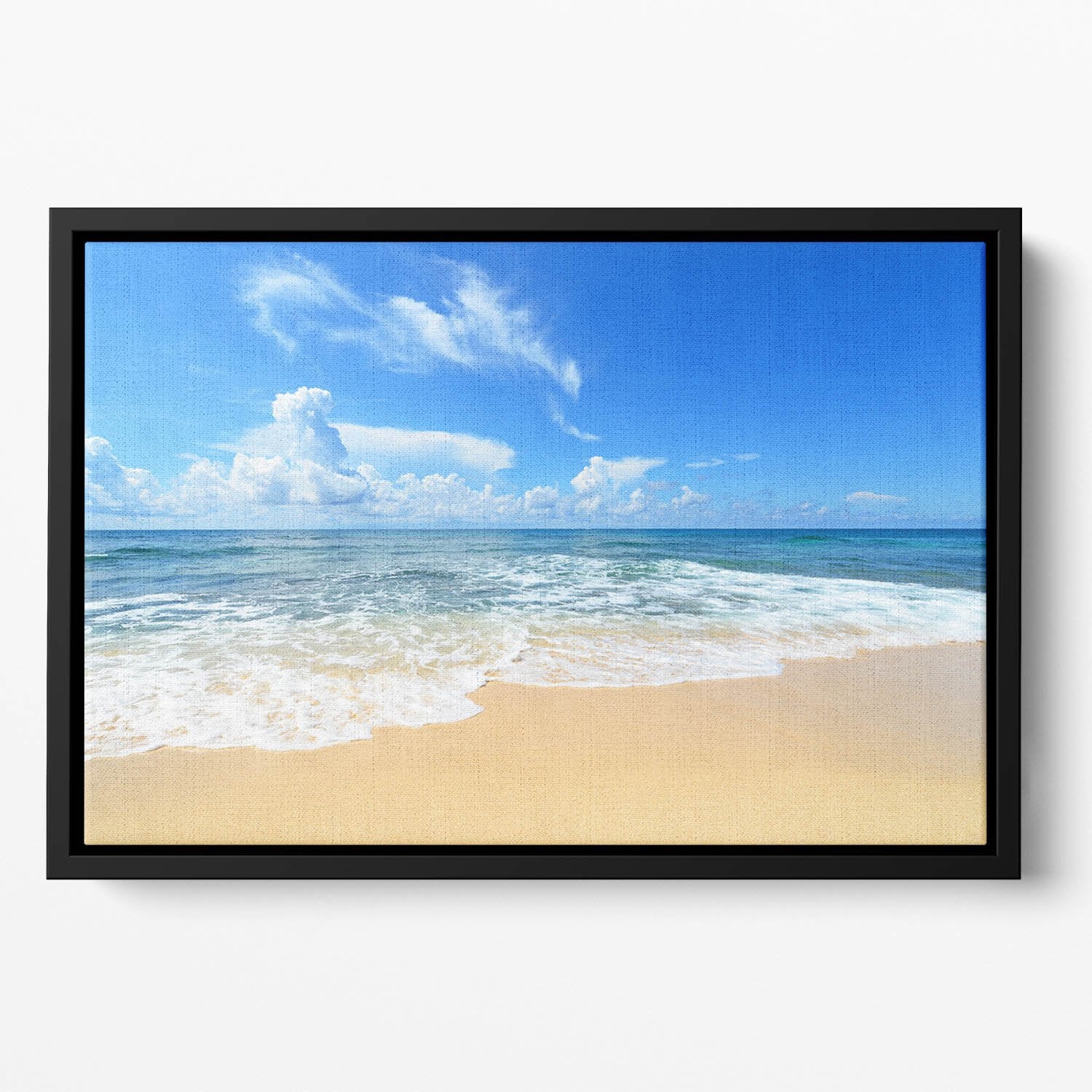 summer sky of Okinawa Floating Framed Canvas