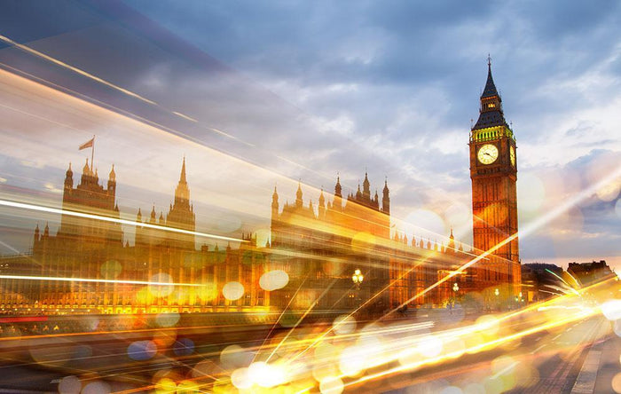 sunset Big Ben and houses of Parliament Wall Mural Wallpaper