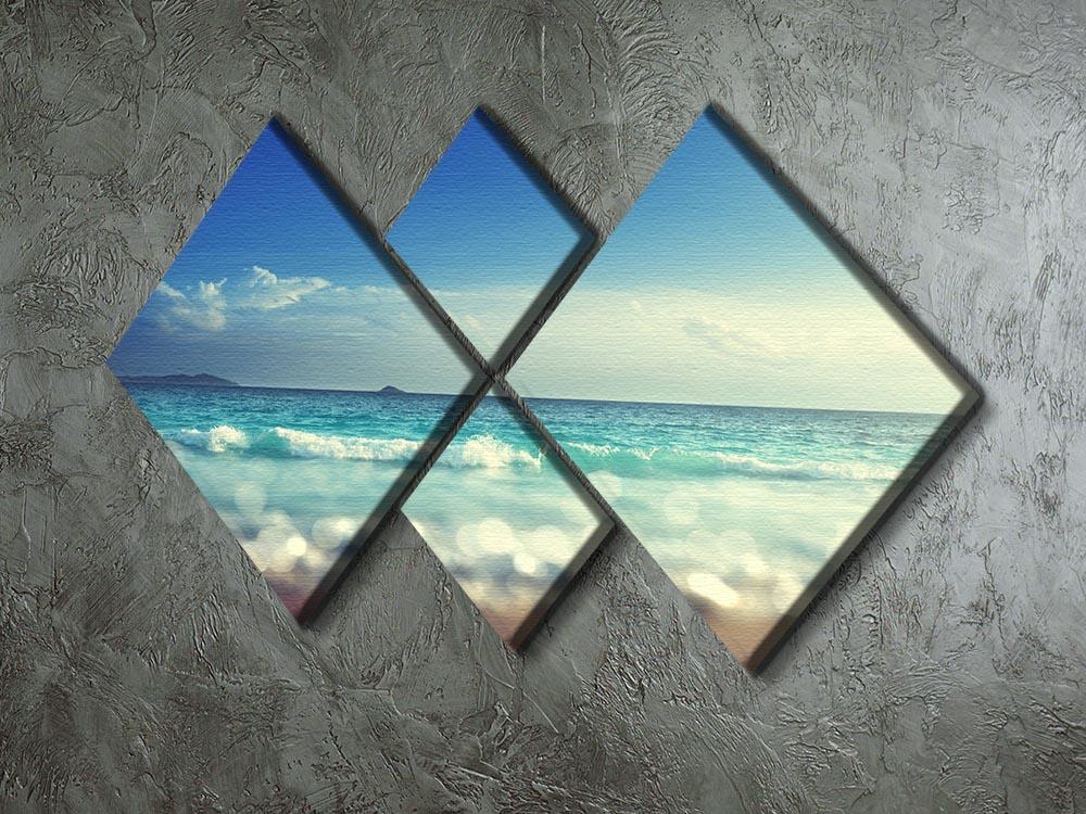 sunset time tilt shift soft 4 Square Multi Panel Canvas - Canvas Art Rocks - 2