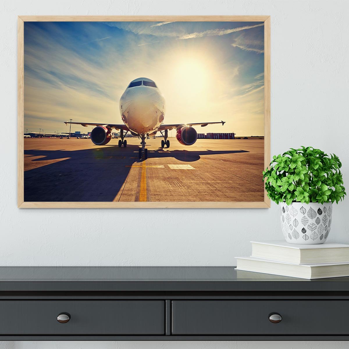 take off at the sunrise Framed Print - Canvas Art Rocks - 4