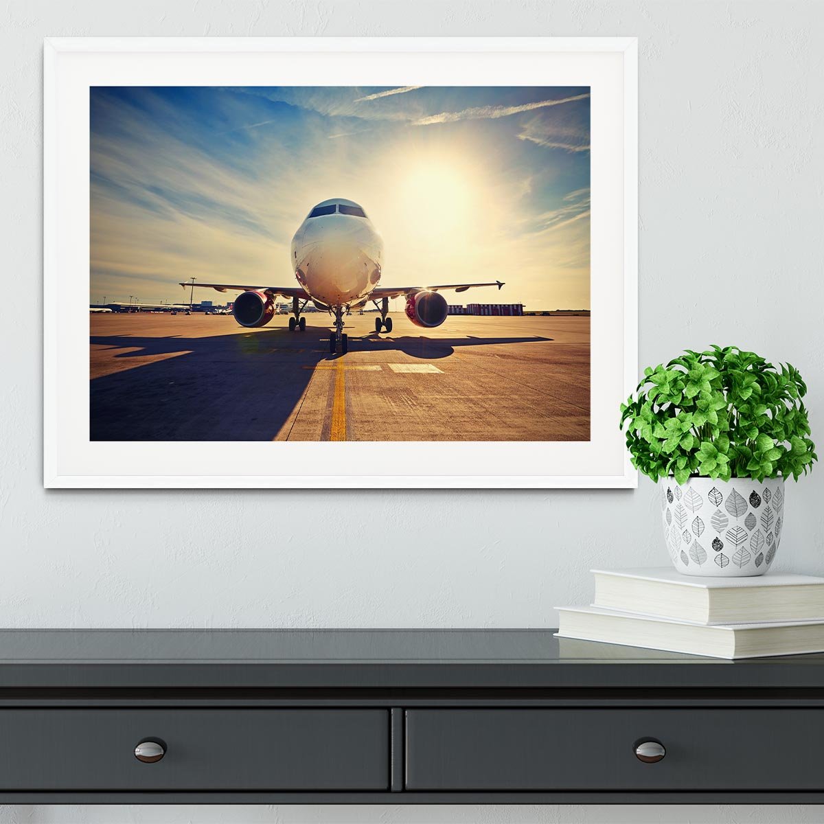 take off at the sunrise Framed Print - Canvas Art Rocks - 5