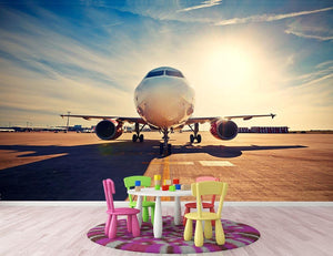 take off at the sunrise Wall Mural Wallpaper - Canvas Art Rocks - 3