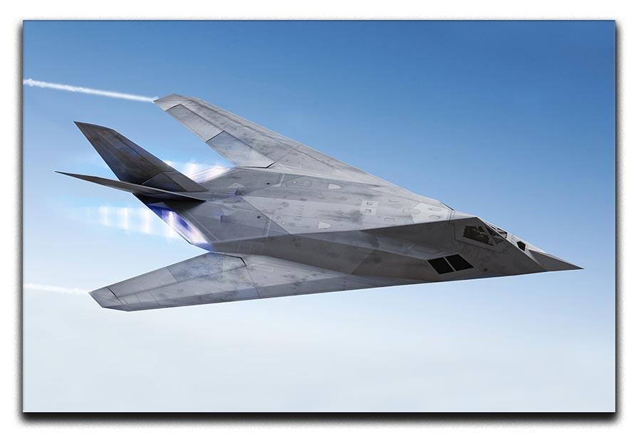 tealth aircraft streaking through the sky Canvas Print or Poster  - Canvas Art Rocks - 1