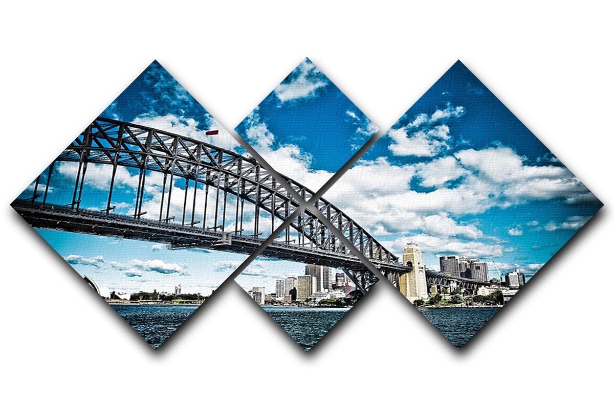 the bridge 4 Square Multi Panel Canvas  - Canvas Art Rocks - 1