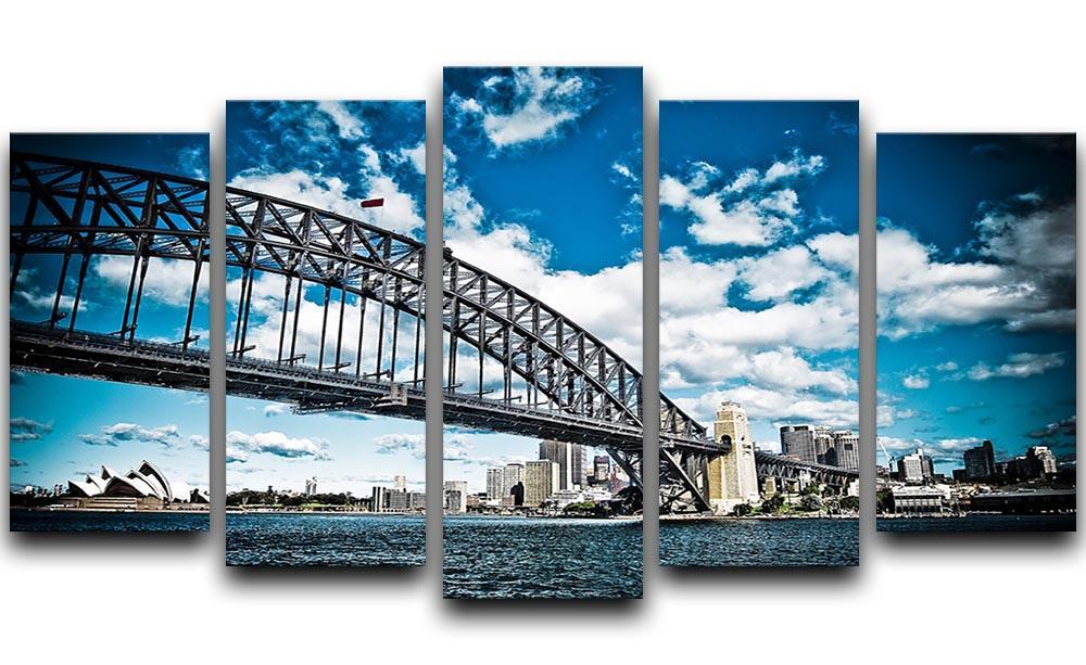 the bridge 5 Split Panel Canvas  - Canvas Art Rocks - 1