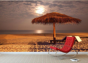 the sunset beach landscape Wall Mural Wallpaper - Canvas Art Rocks - 2