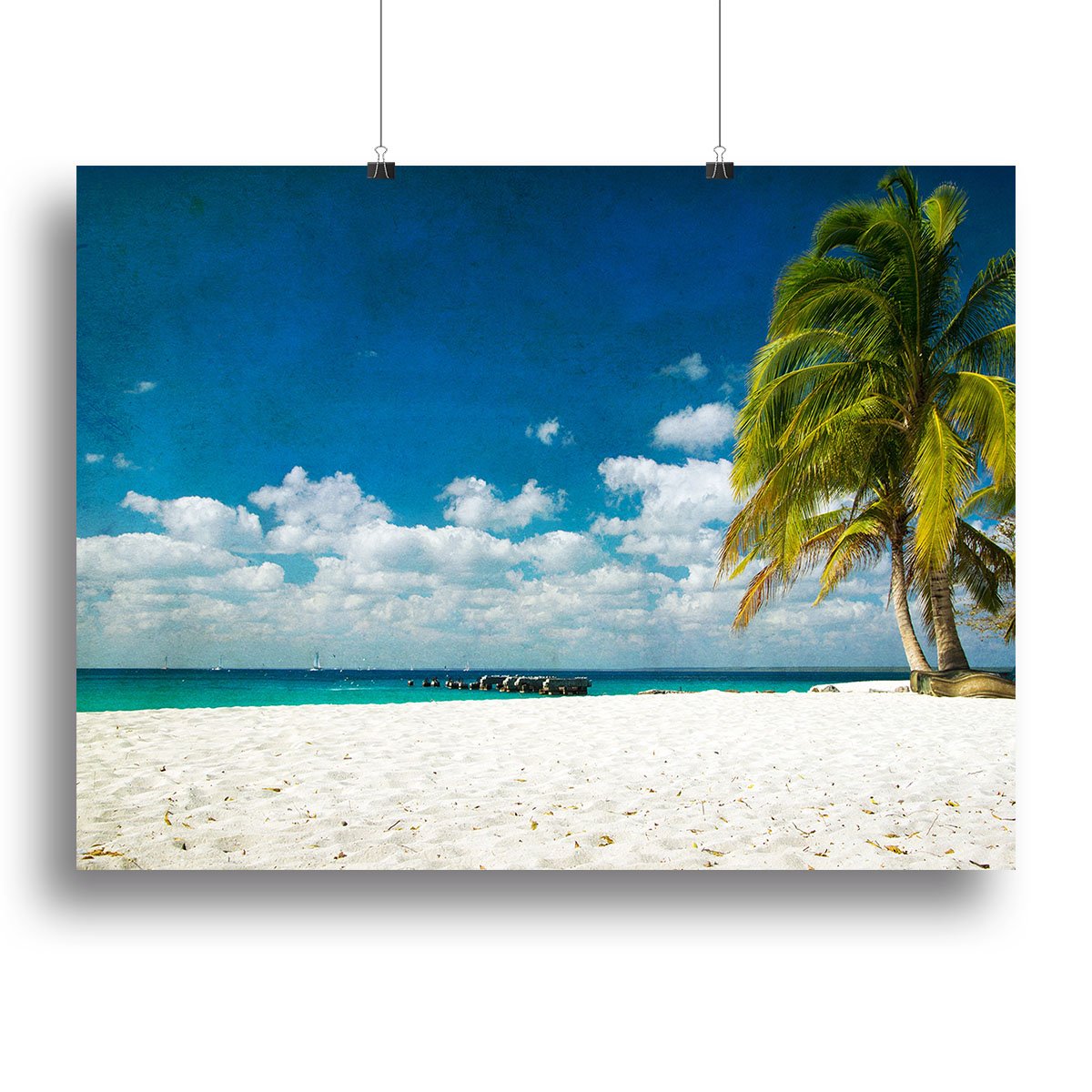 tropical beach Canvas Print or Poster