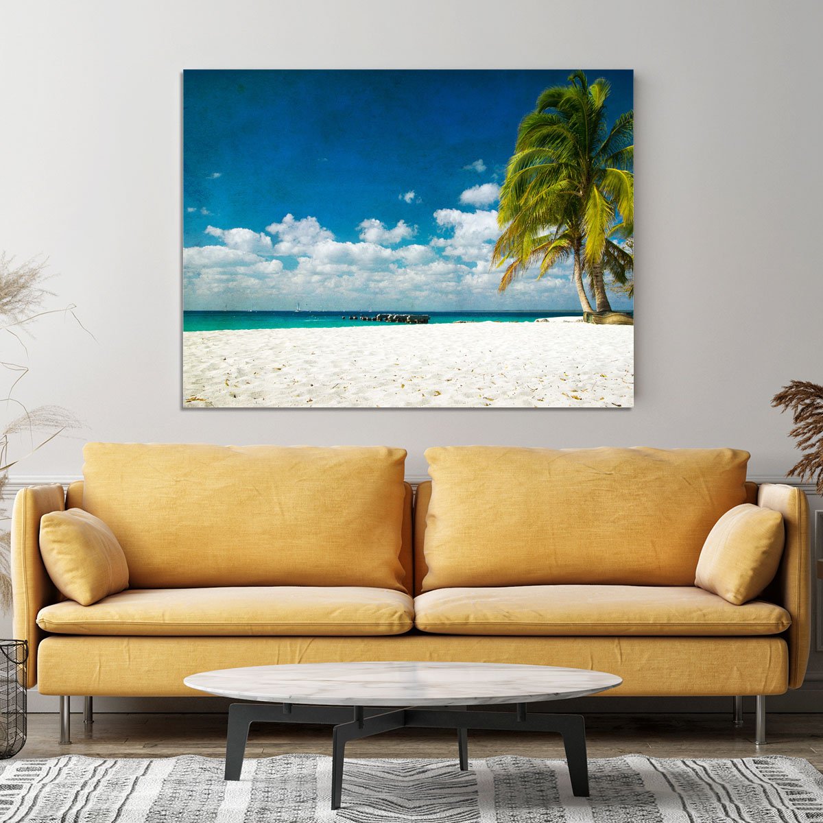 tropical beach Canvas Print or Poster