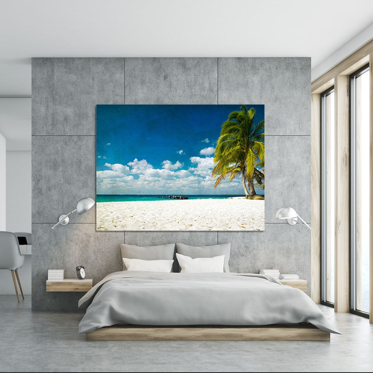 tropical beach Canvas Print or Poster