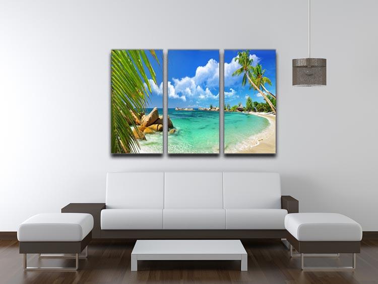 tropical paradise 3 Split Panel Canvas Print - Canvas Art Rocks - 3