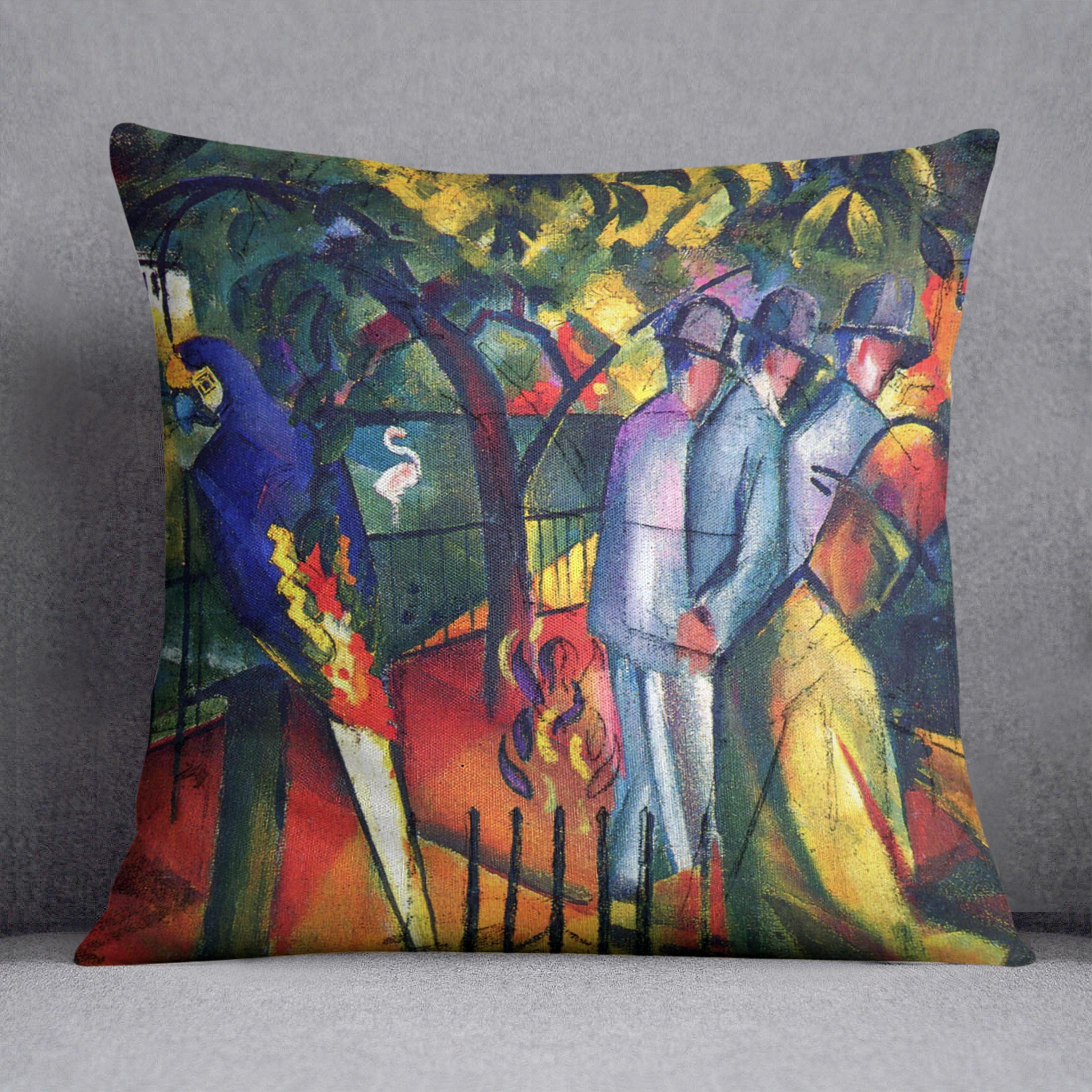zoological gardens by Macke Cushion - Canvas Art Rocks - 1