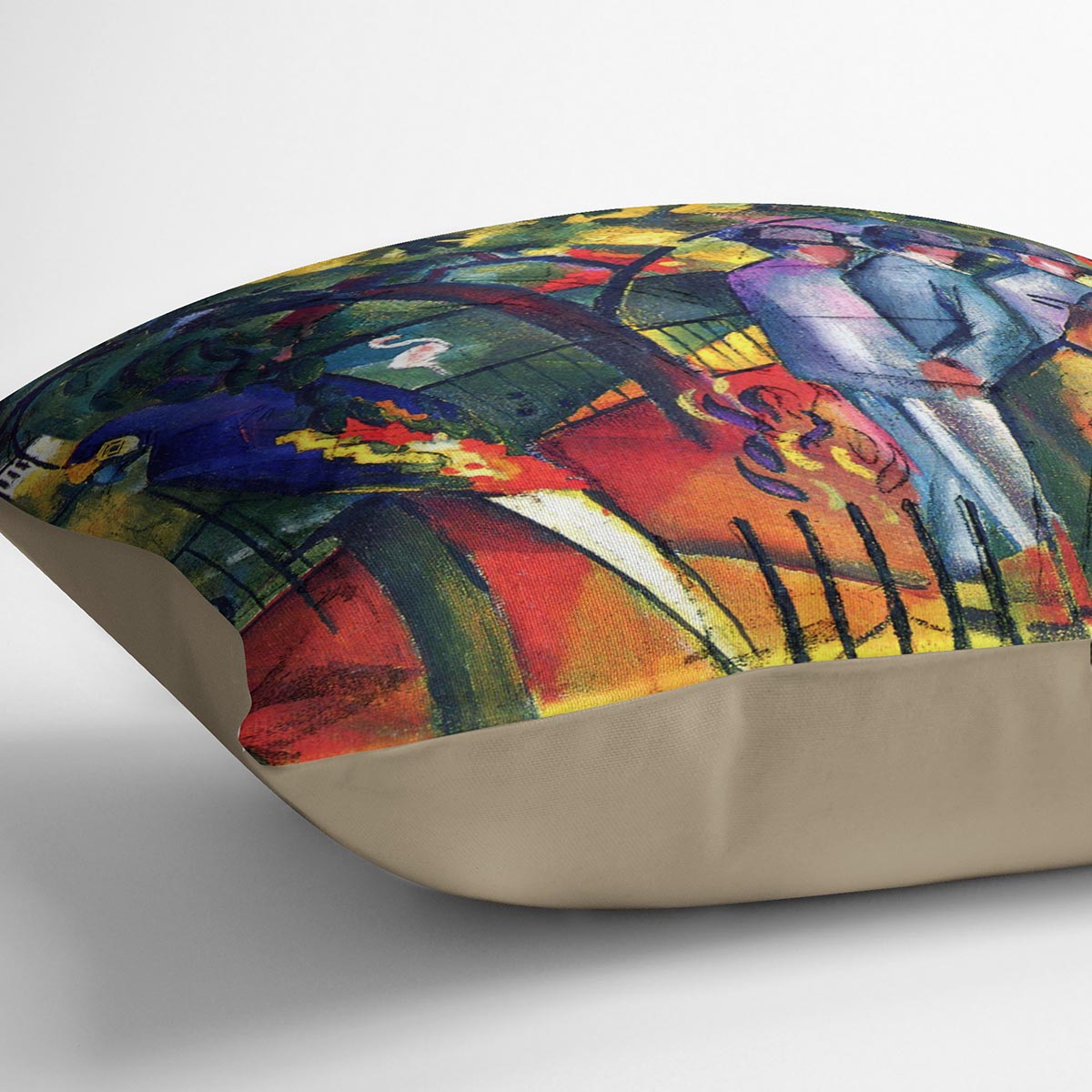 zoological gardens by Macke Cushion - Canvas Art Rocks - 2