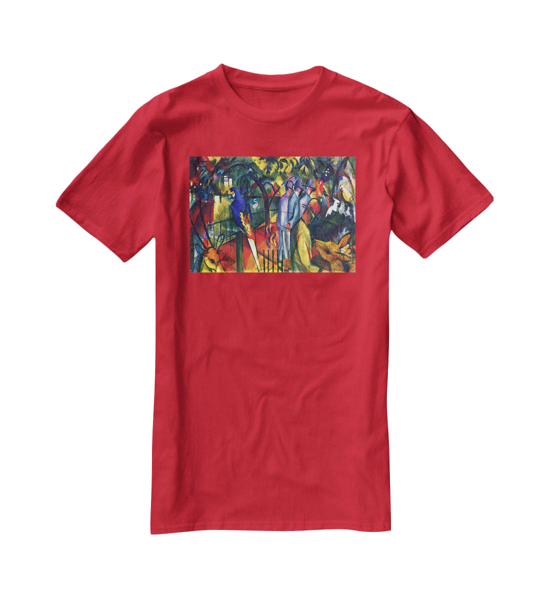 zoological gardens by Macke T-Shirt - Canvas Art Rocks - 4